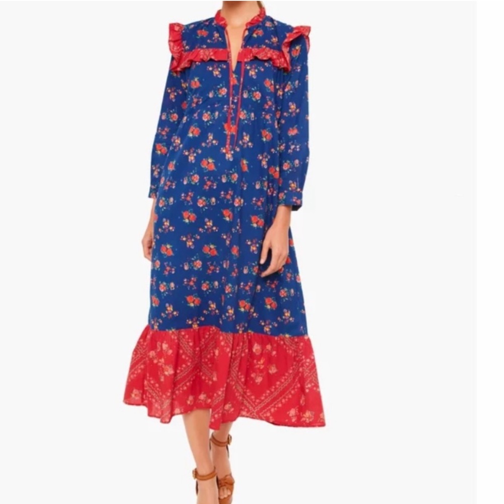 Ro’s Garden Tatiana Blue Reno Dress, Small